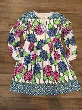Womens Sail to Sable Floral Long-Sleeve Dress